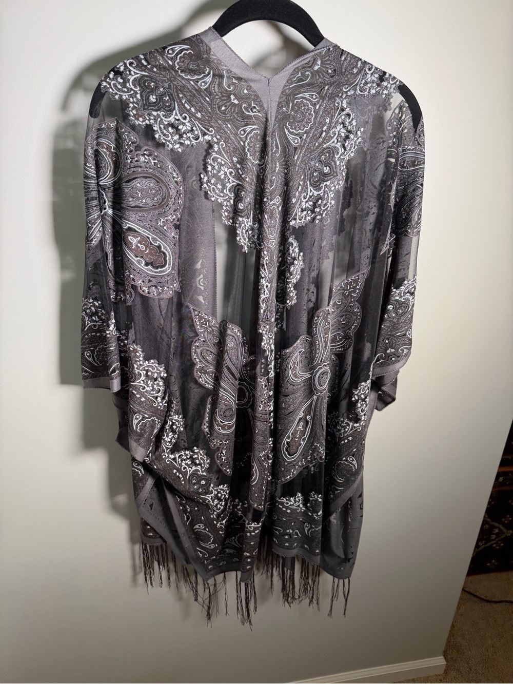 Kimono Fringe Boho One Size - Picture 4 of 9